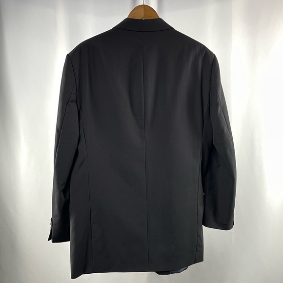 Oleg Cassini 2 Button Blazer in Black Size 44L - Picture 3 of 5